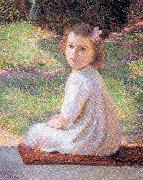 Perry, Lilla Calbot Girl with a Pink Bow France oil painting reproduction